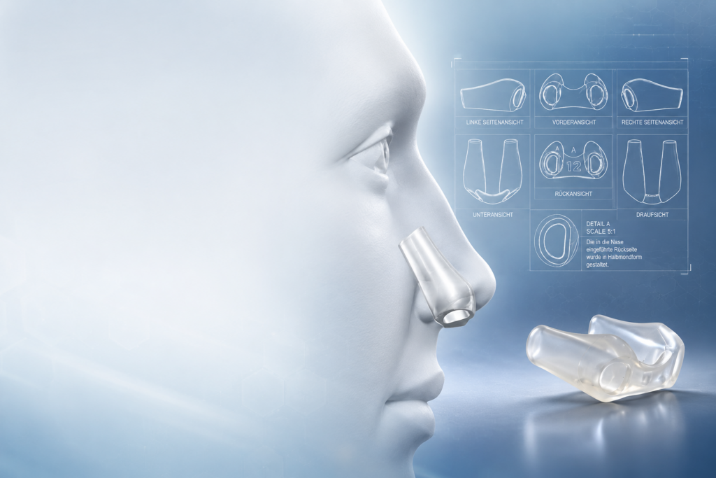 Nasenretainer und medizinische Nasenprodukte für die postoperative Versorgung